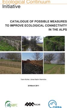 Catalogue of possible measures to improve ecological connectivity in the alps