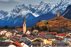 Eden izmed mnogih biserov: skupaj z drugimi članicami Omrežja občin "Povezanost
v Alpah" se švicarsko mestece Ardez zavezema za trajnostno alpsko politiko.